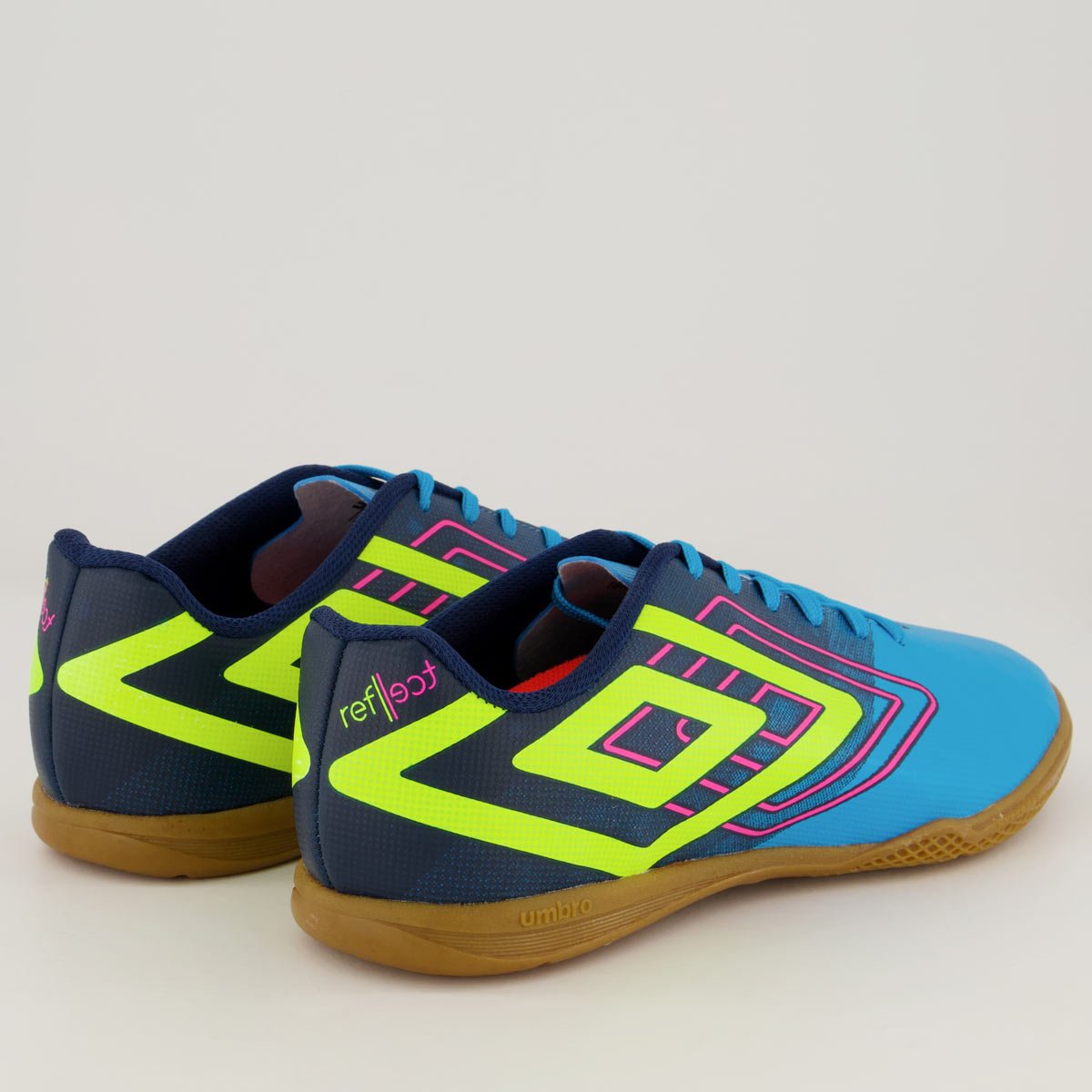 Chuteira Umbro Reflect Futsal Azul e Verde Azul 3