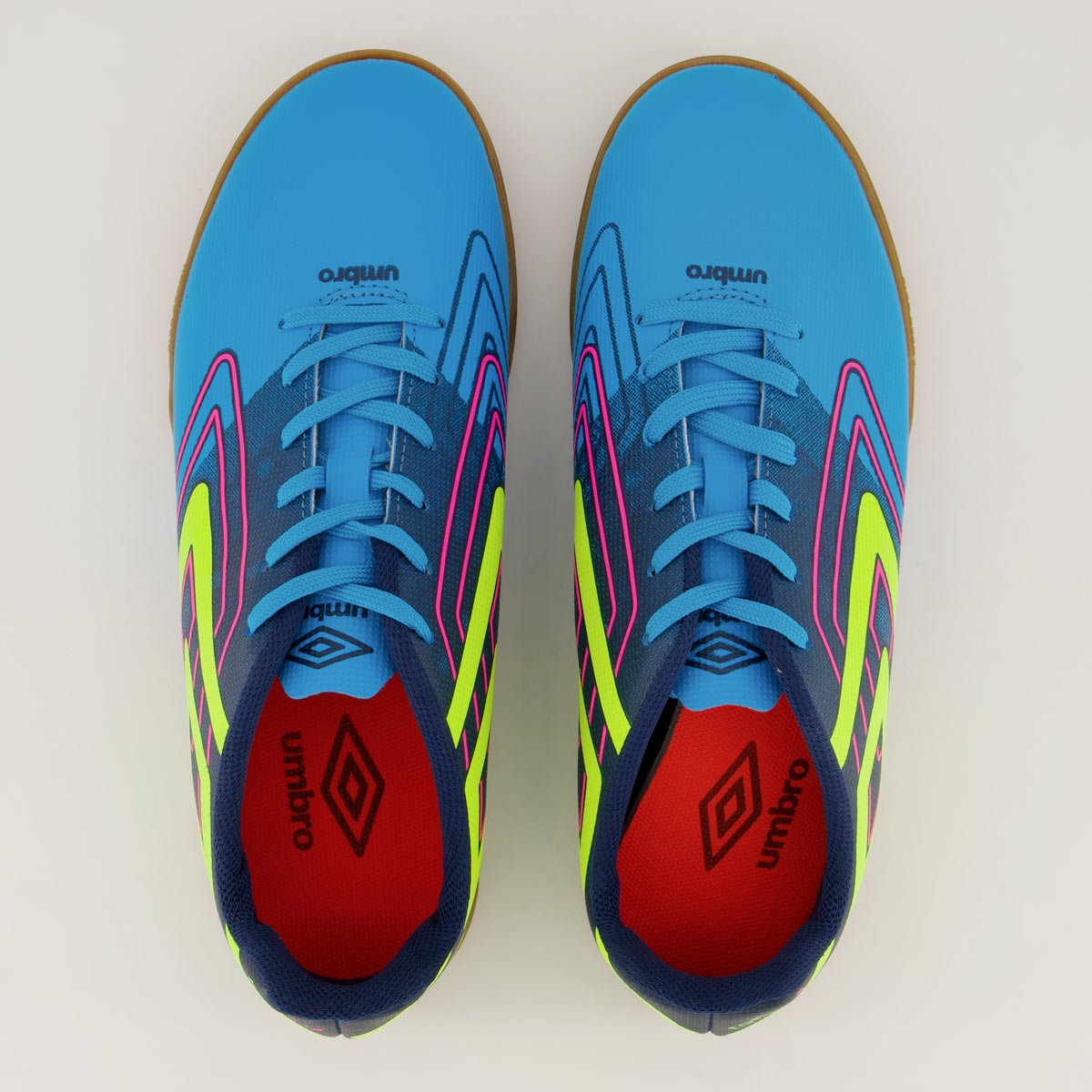 Chuteira Umbro Reflect Futsal Azul e Verde Azul 4