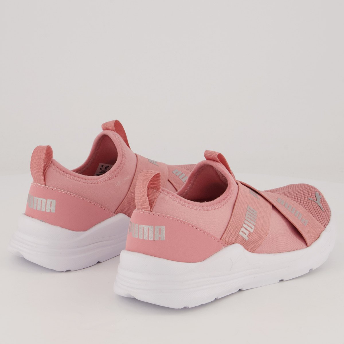 Tênis Puma Wired Run Slip-ON PS BDP Infantil Rosa Rosa 3