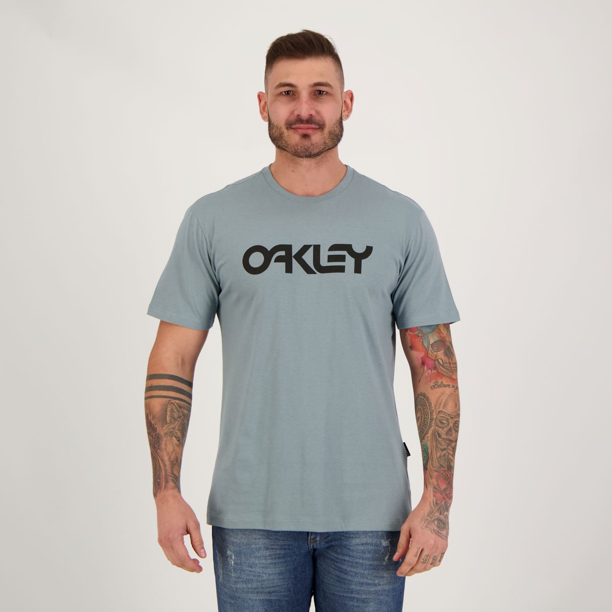 Camiseta Oakley Mark II SS Cinza Cinza 1