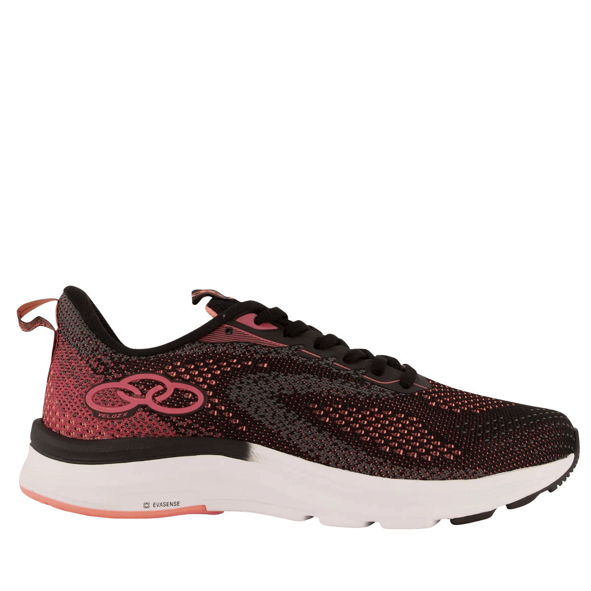 Tênis Olympikus Veloz 2 Feminino Preto e Salmão Preto/Rosa 6