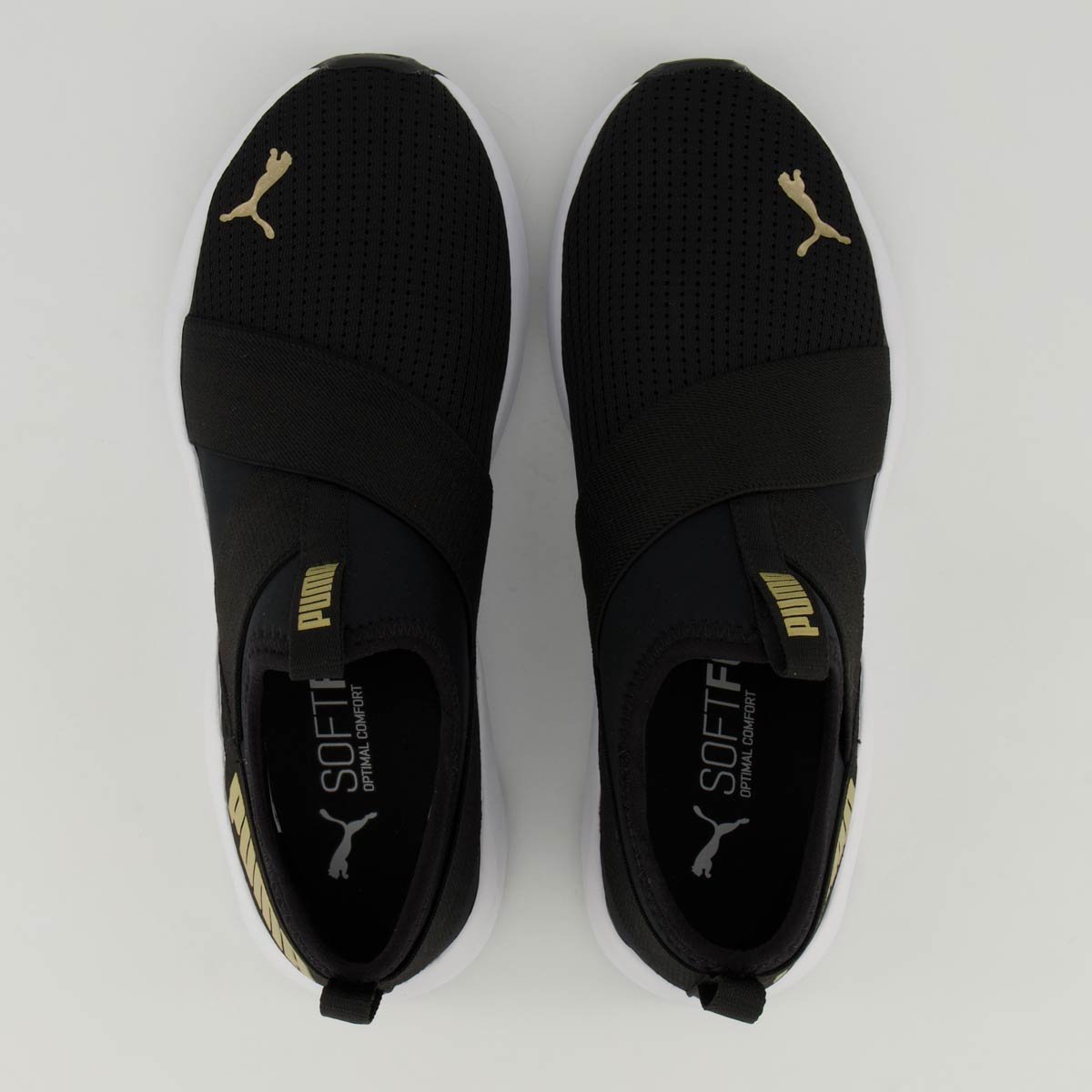 Tênis Puma Prowl Slip On BDP Feminino Preto e Dourado Preto 4