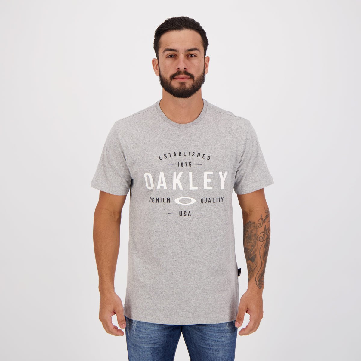 Camiseta Oakley Premium Cinza