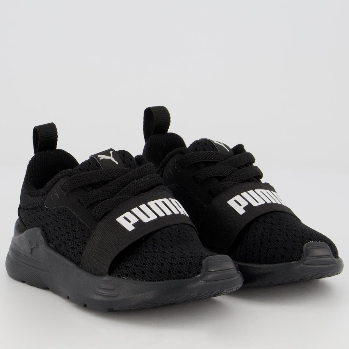 Tênis Puma Wired Run AC BDP Infantil Preto Preto 2