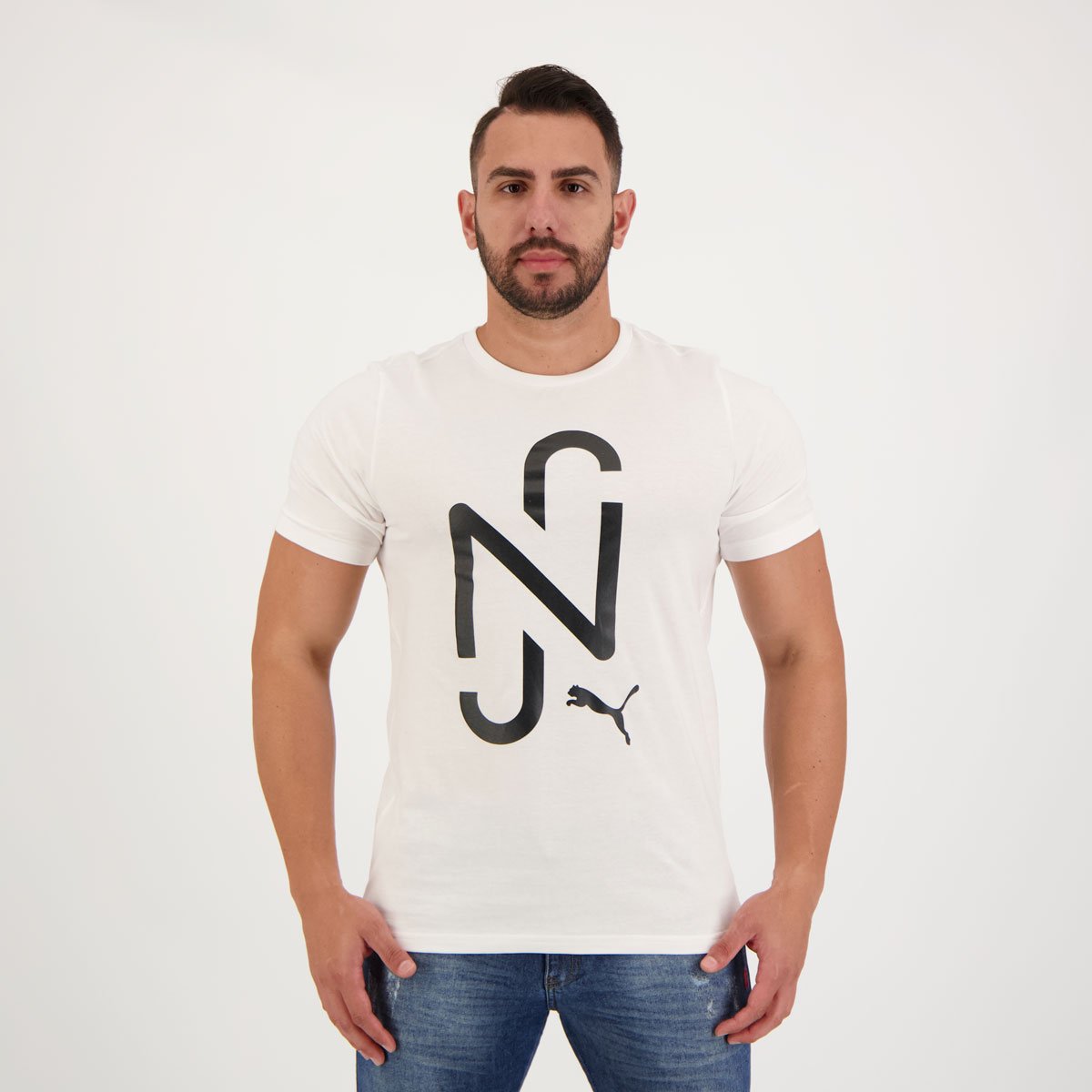 Camiseta Puma NJR Goal Casuals Branca Branco 1