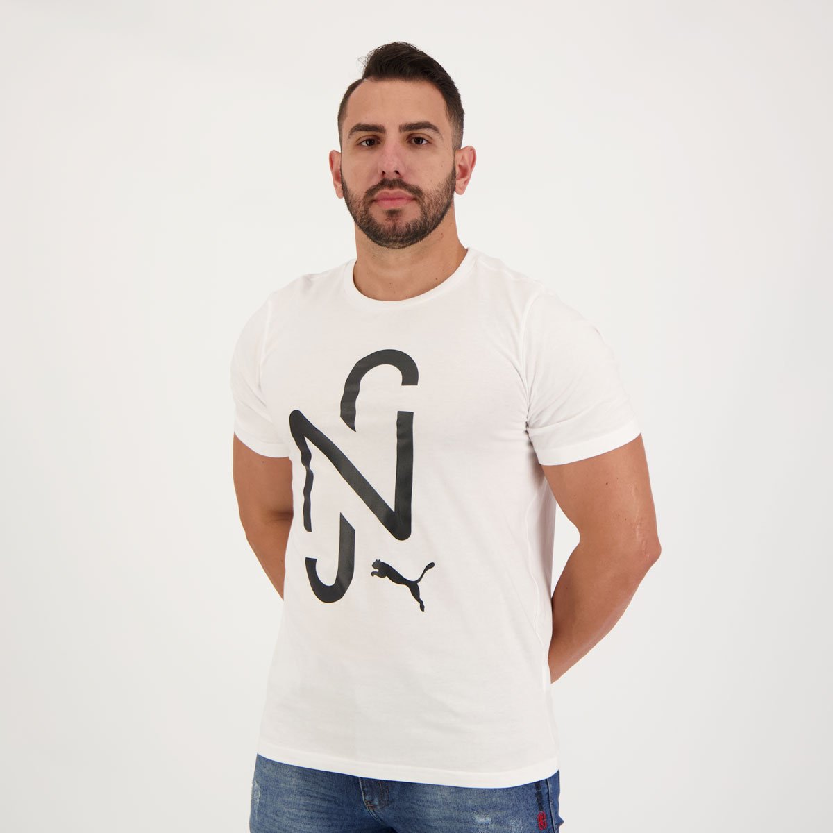 Camiseta Puma NJR Goal Casuals Branca Branco 2