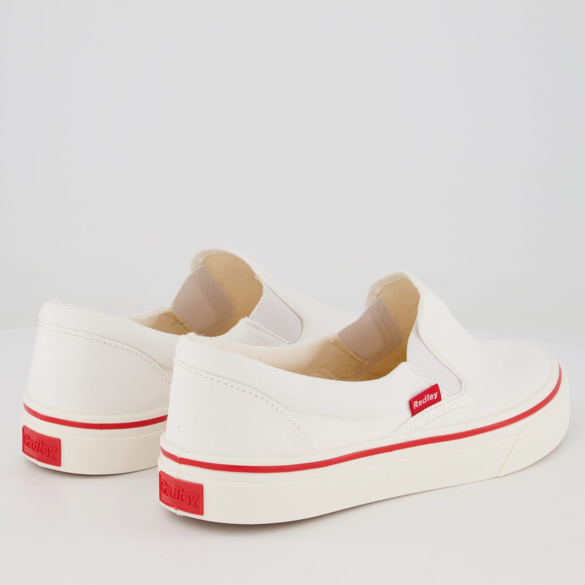 Tênis Redley Originals Slip on Branco Branco 3