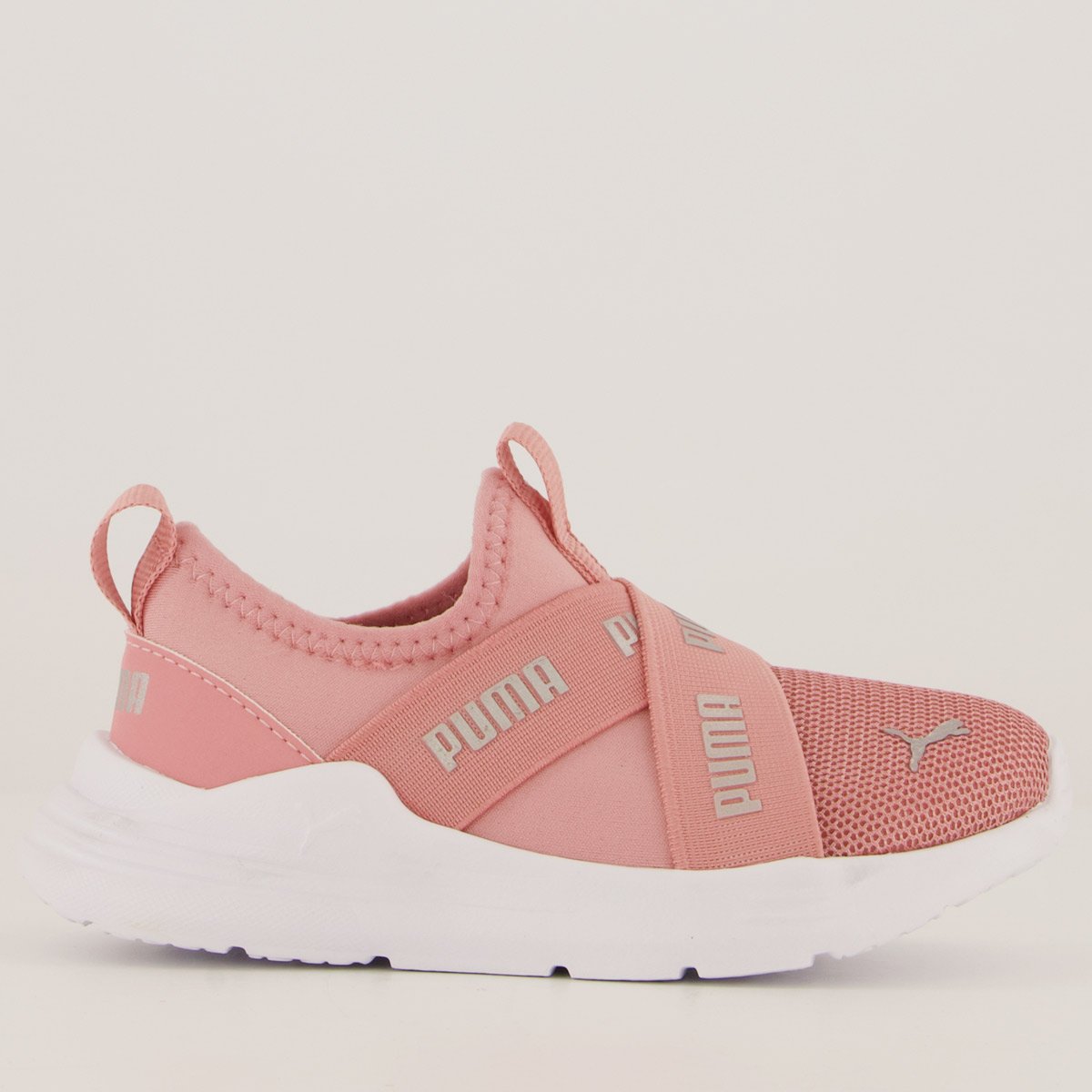 Tênis Puma Wired Slip-ON BDP Infantil Rosa