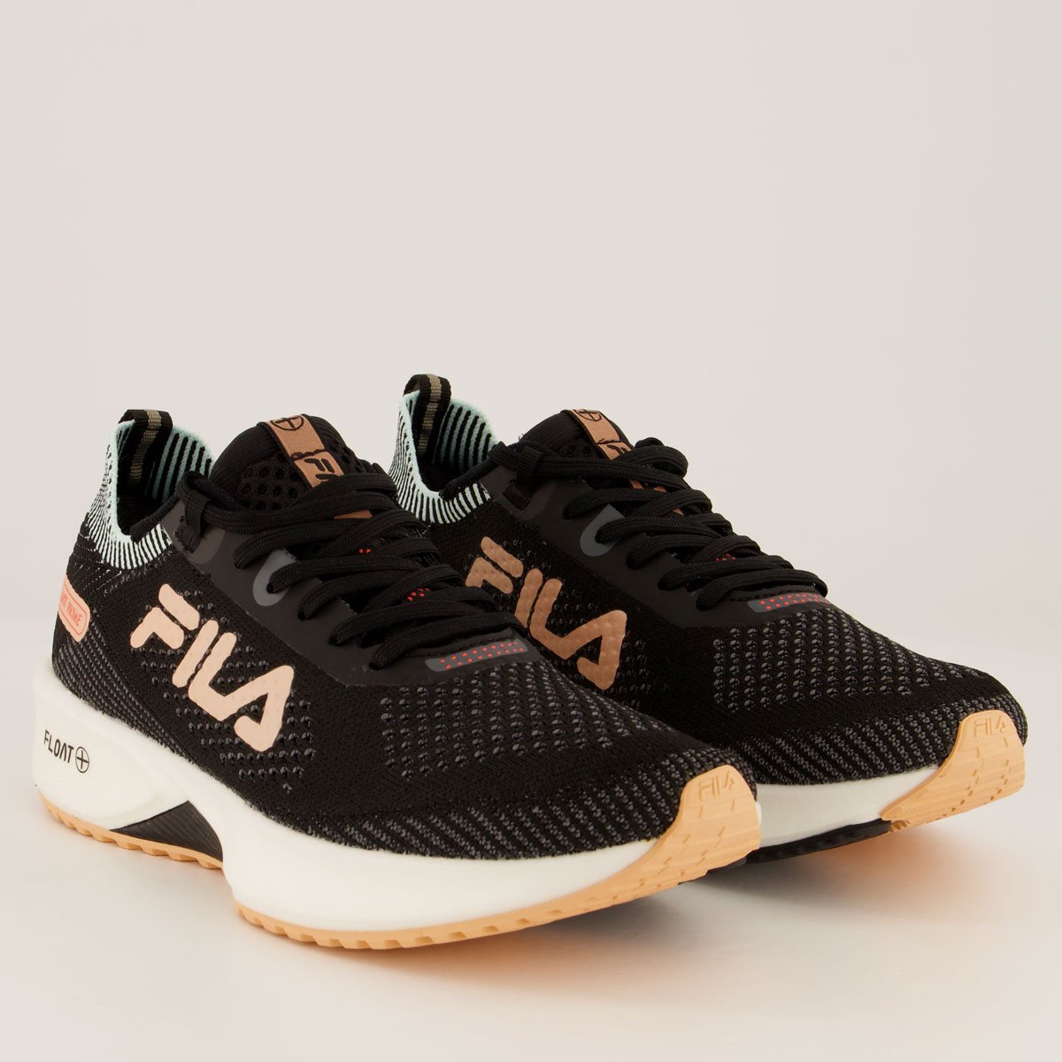 Tênis Fila Float Prime Feminino Preto e Salmão Preto/Salmão 2