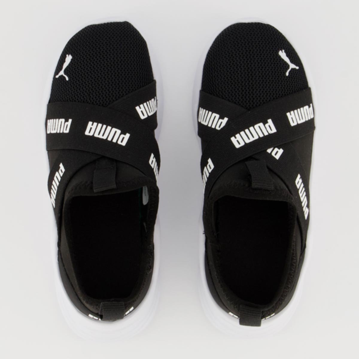 Tênis Puma Wired Run Slip-On BDP Kids Preto Preto 4