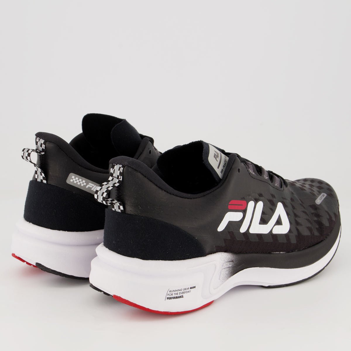 Tenis Fila Racer Grid Preto e Prata Preto 3