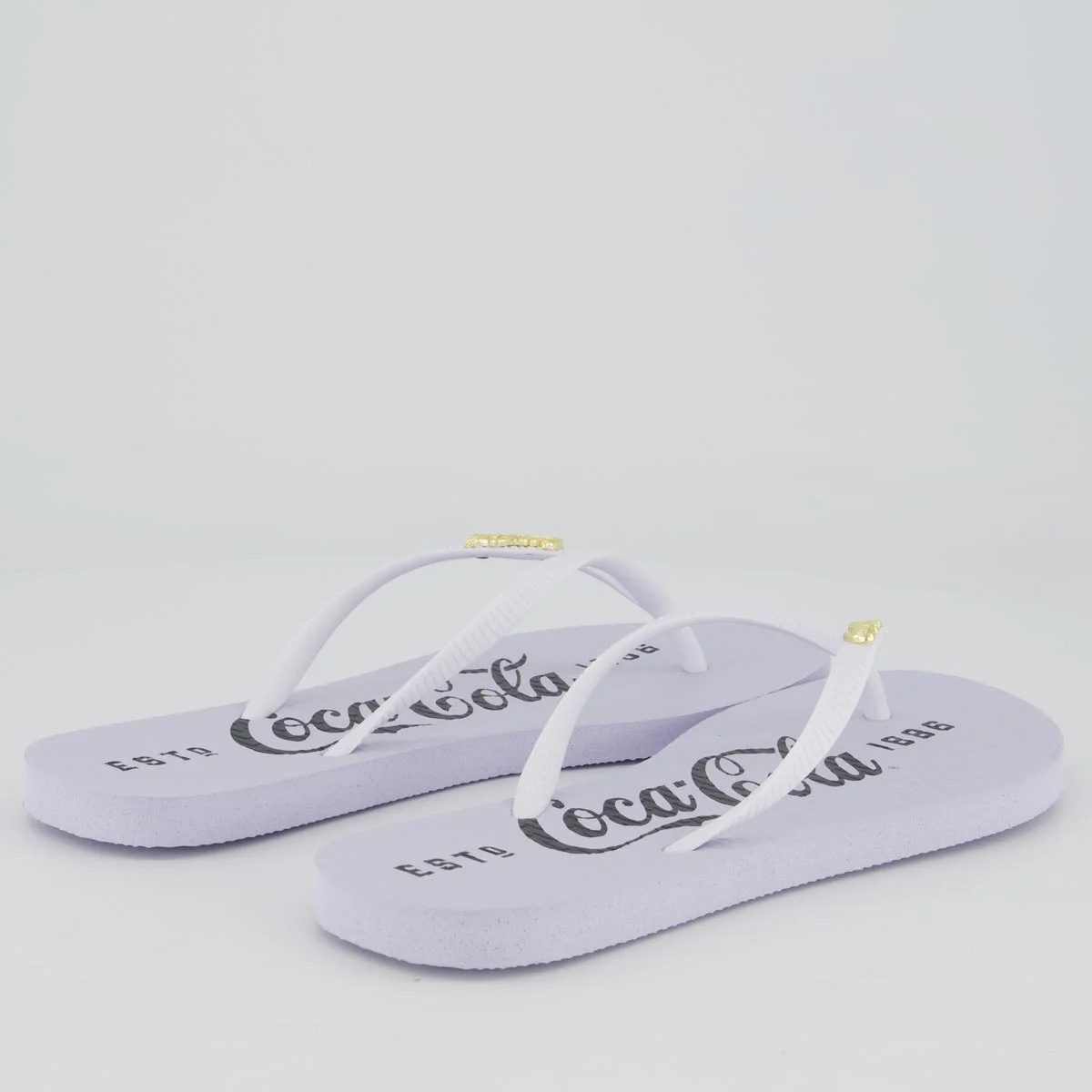 Chinelo Coca Cola 1886 Feminino Branco Branco 4