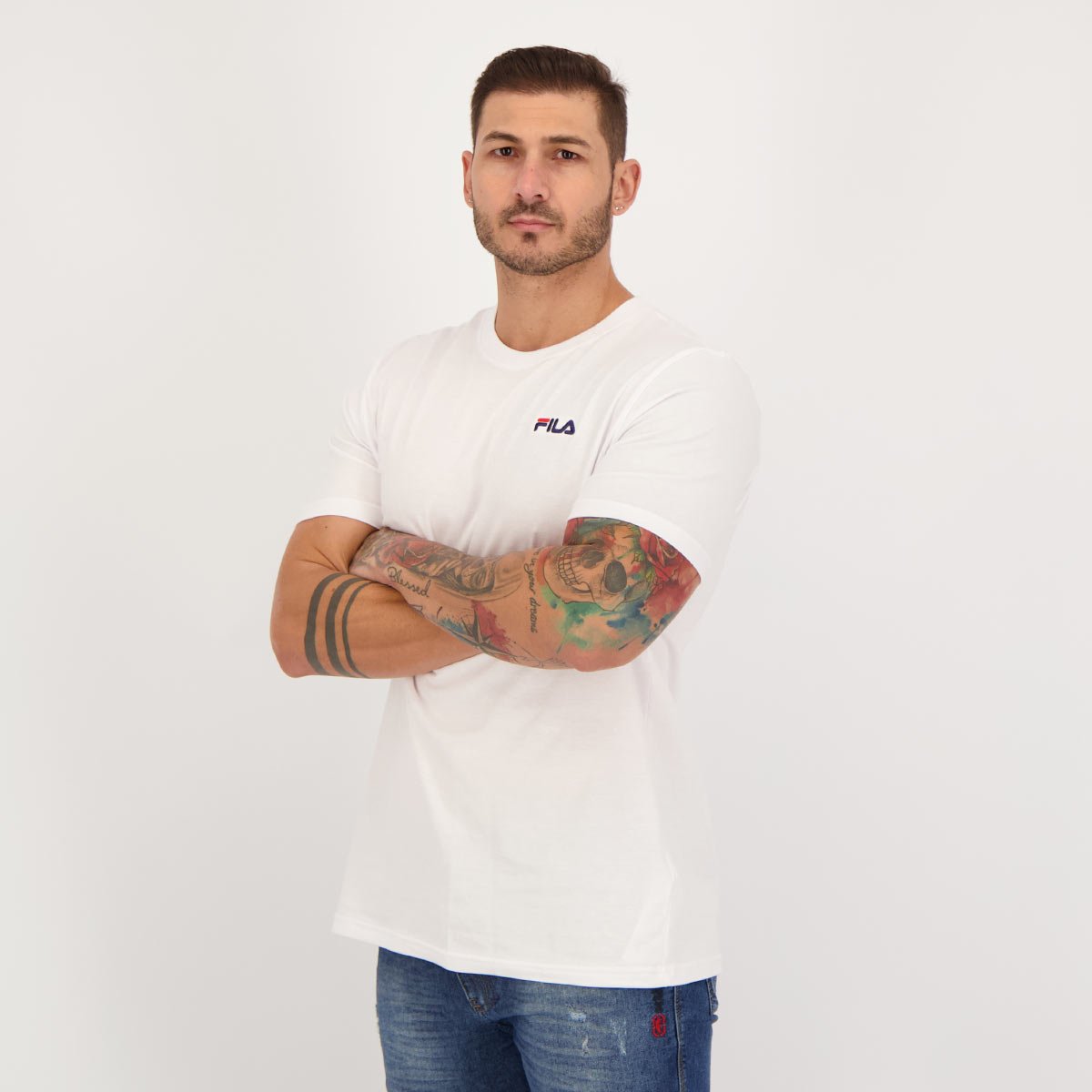 Camiseta Fila Classic Branca Branco 5