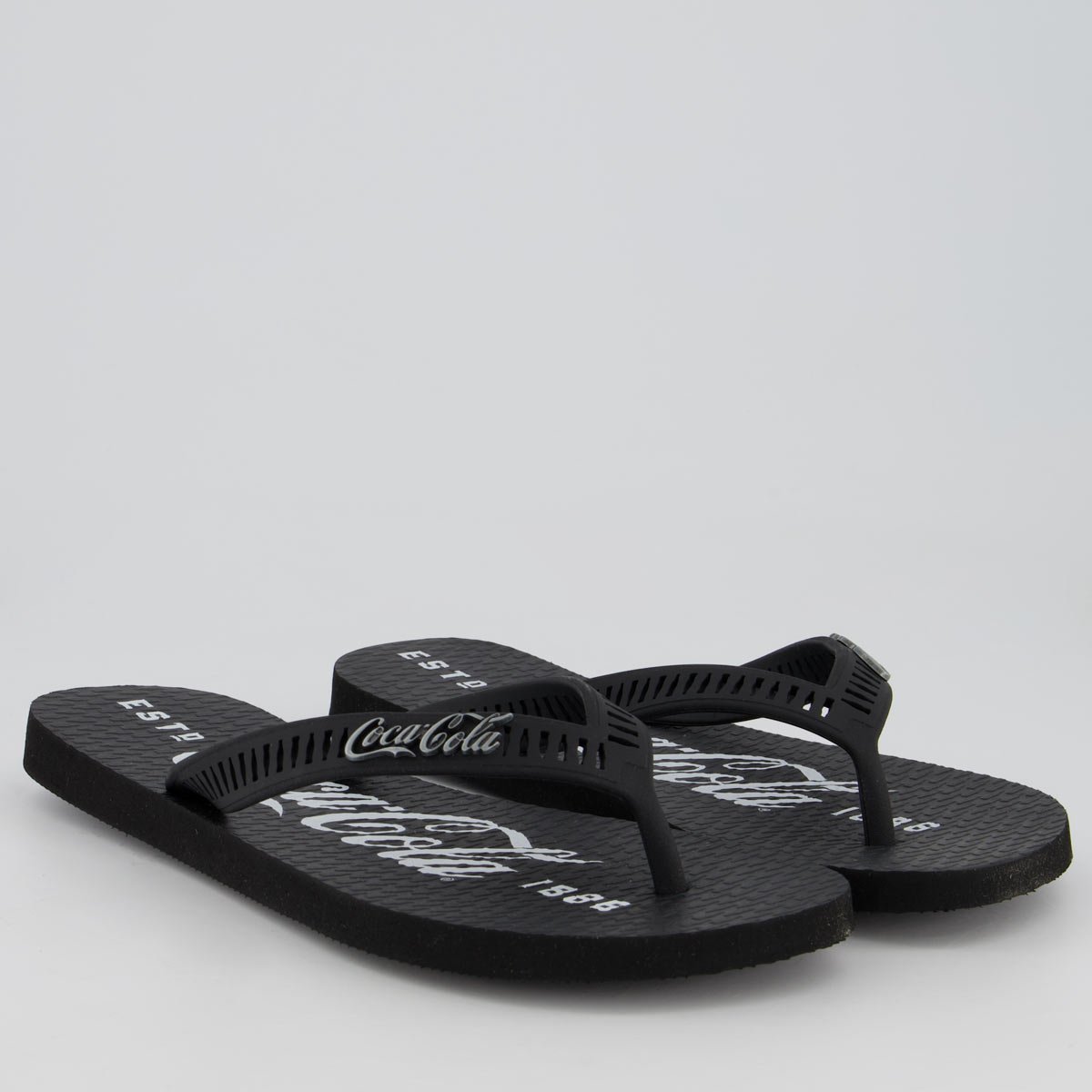 Chinelo Coca Cola 1886 Preto Preto 3