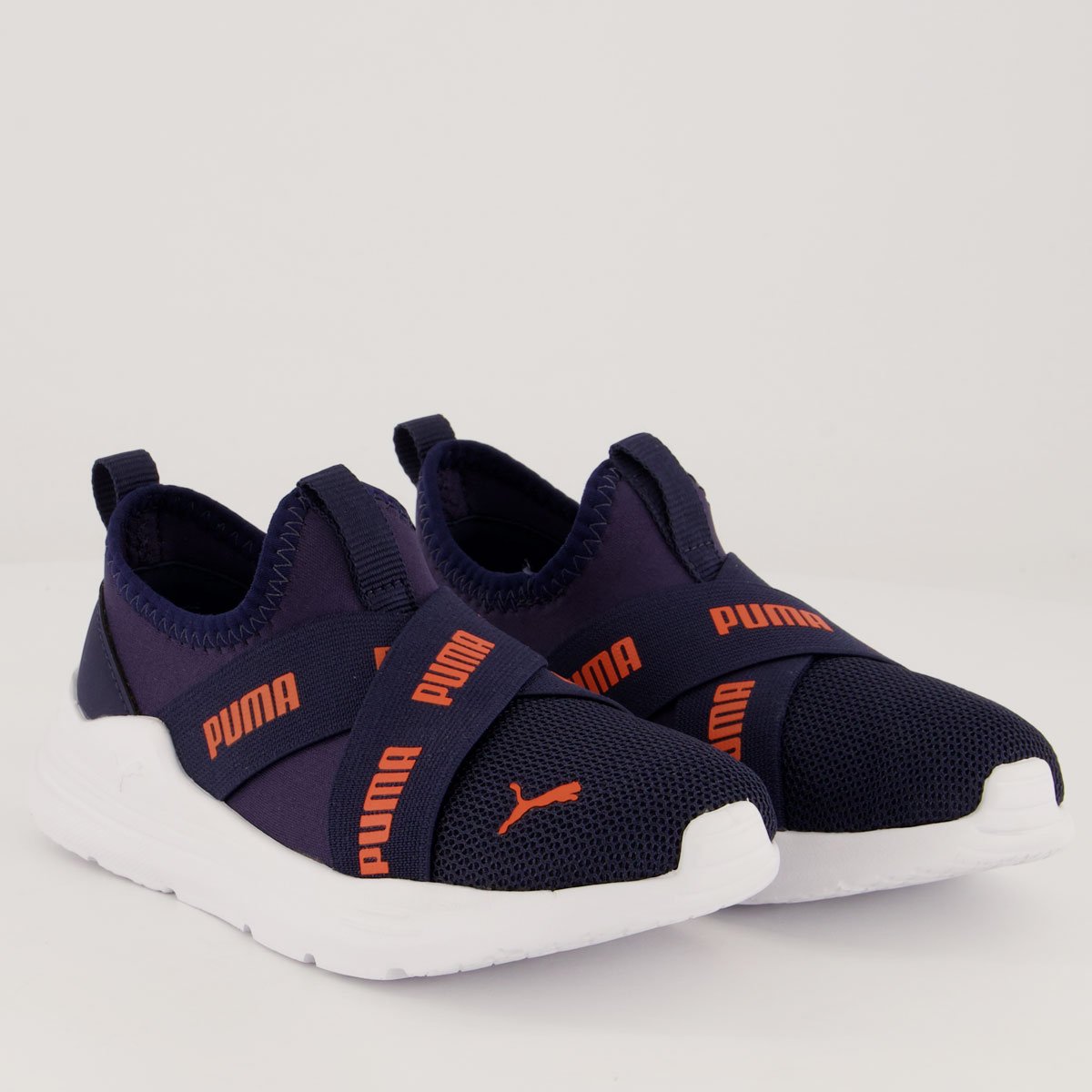 Tênis Puma Wired Slip-ON BDP Infantil Marinho 2