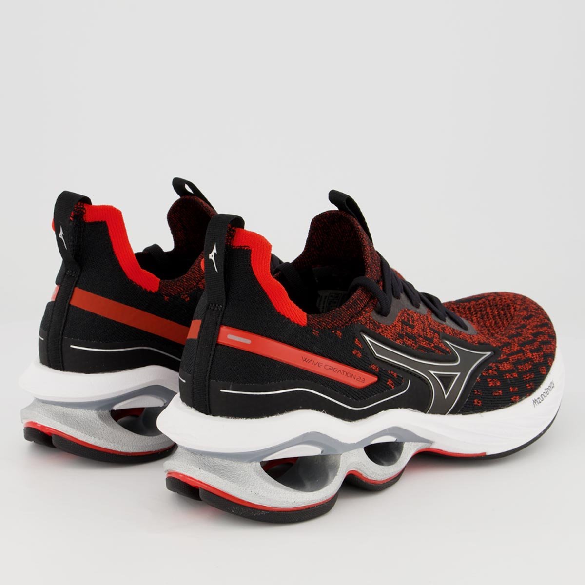 Tênis Mizuno Wave Creation 23 WK Preto e Laranja Preto 3