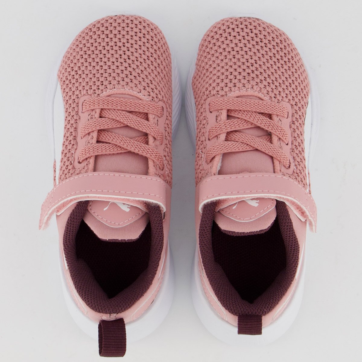 Tênis Puma Flyer Runner V BDP Infantil Feminino Rosa Rosa 4