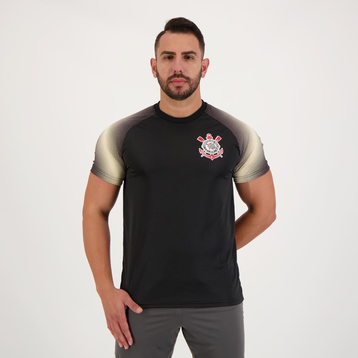 Camiseta Corinthians Preta SPR Sports - Compre Agora