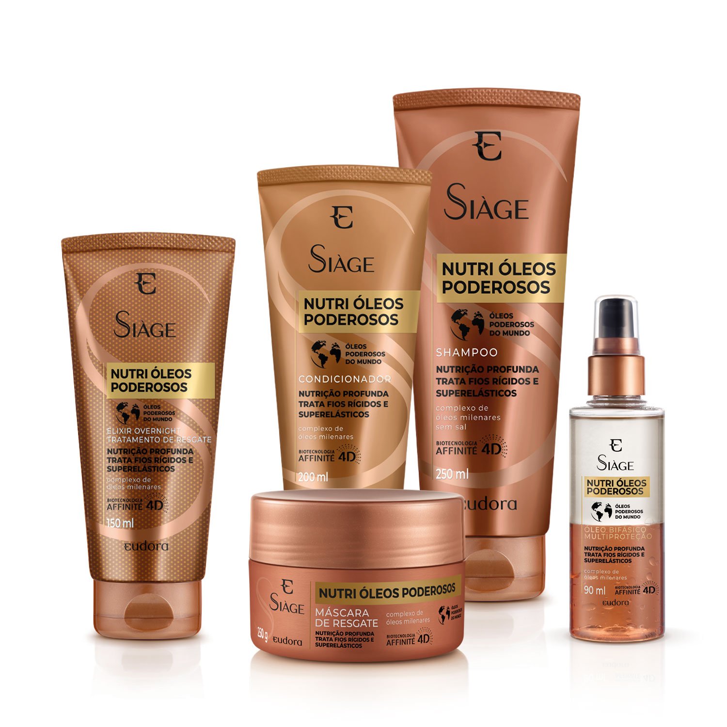Eudora Kit Completo Siàge Nutri Óleos Poderosos
