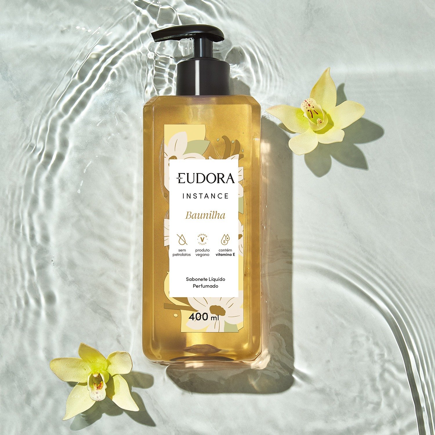 Eudora Instance Sabonete Líquido Perfumado Baunilha 400ml 400ml 3