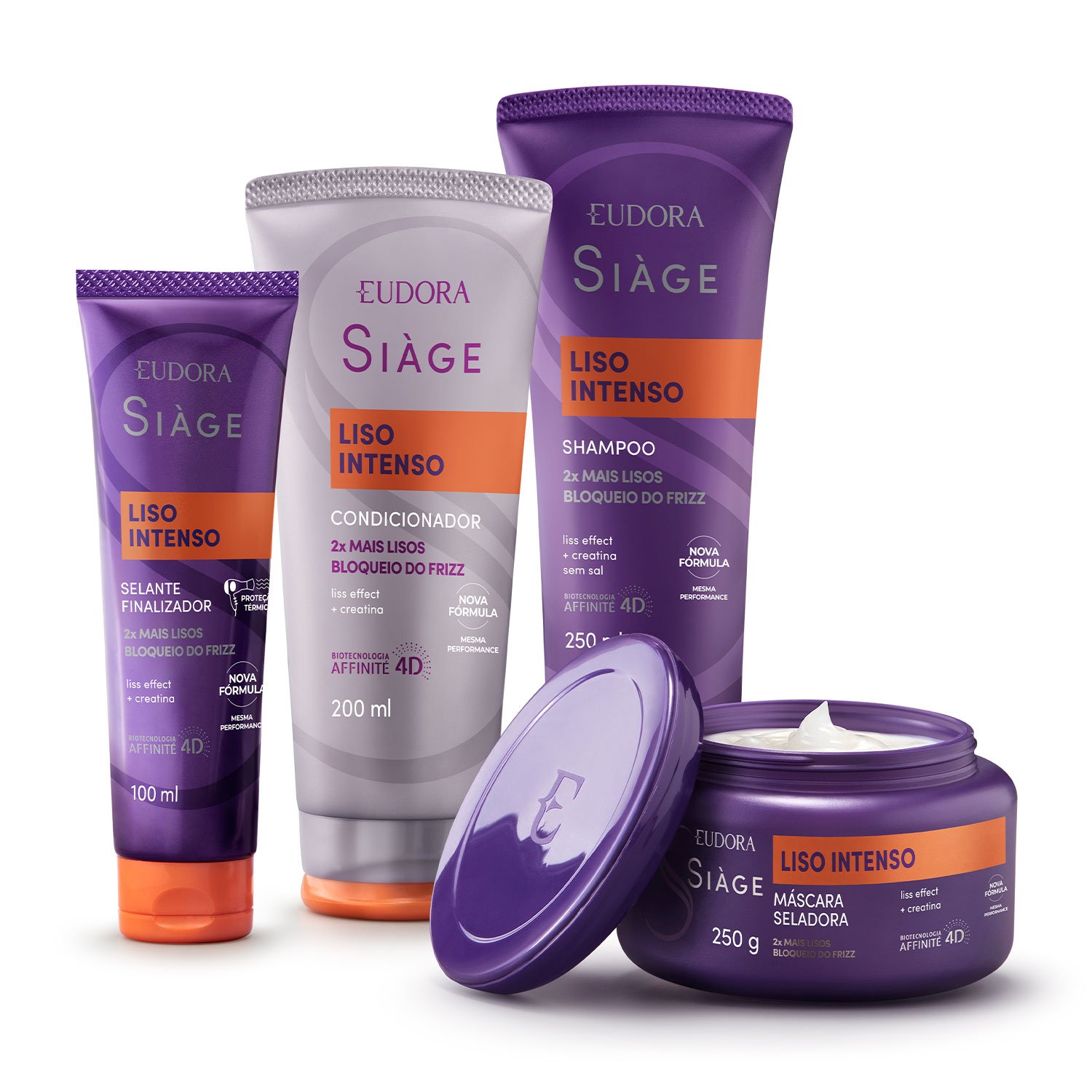 Eudora Kit Siàge Liso Intenso (4 itens) ÚNICO 1
