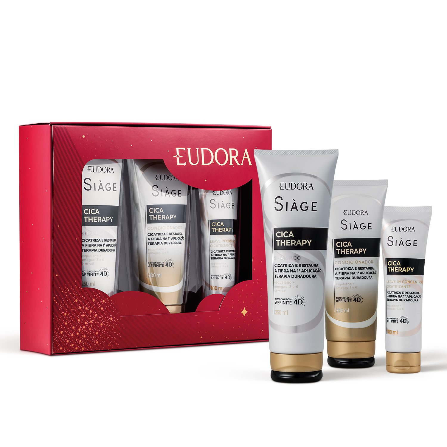Eudora Siàge Cica-Therapy Kit Presente Natal  (3 itens) ÚNICO 1