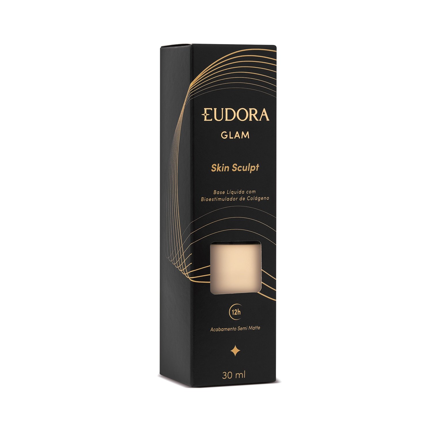 Eudora Glam Skin Sculpt Base Líquida Semi Matte Cor 10 30ml 30ml 7