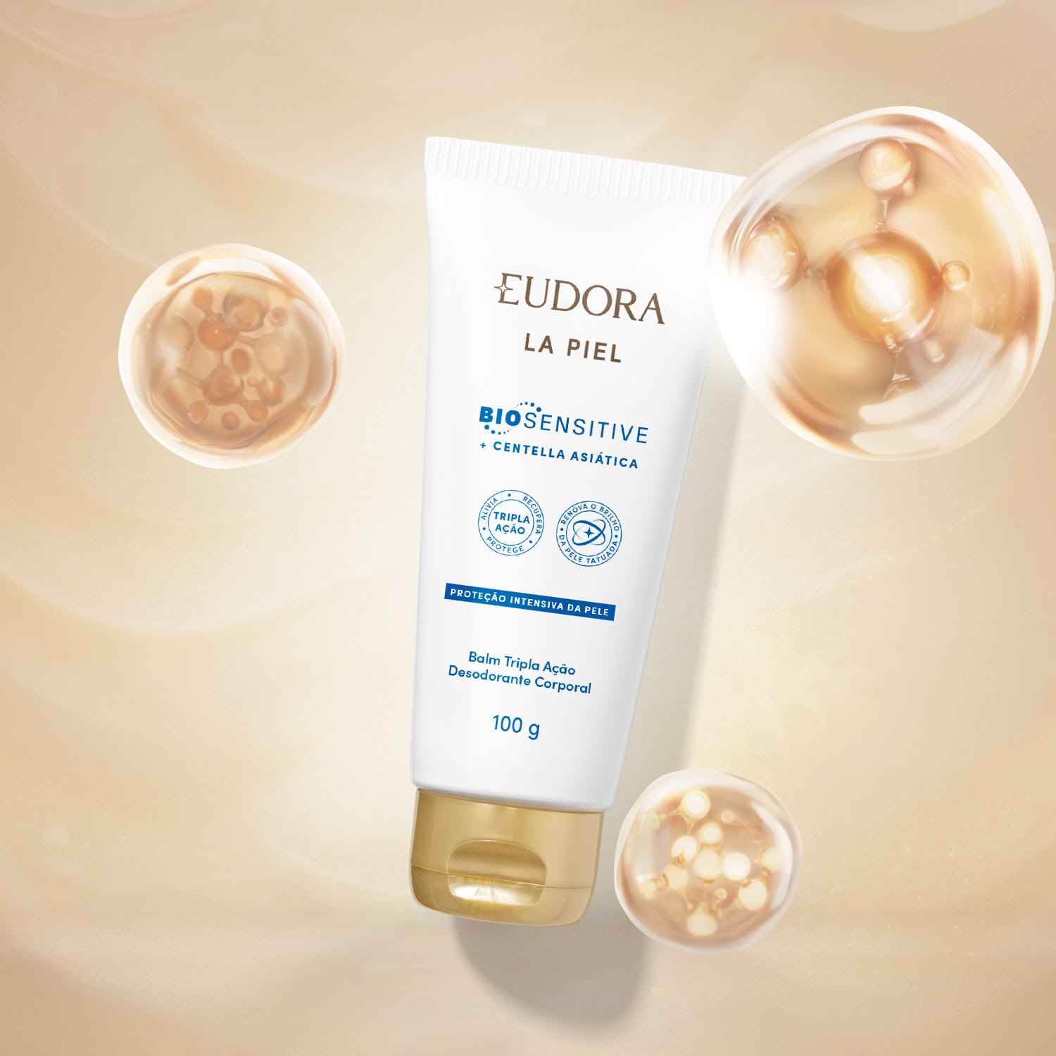 Eudora La Piel Centella Asiática Balm Tripla Ação 100g 100g 3