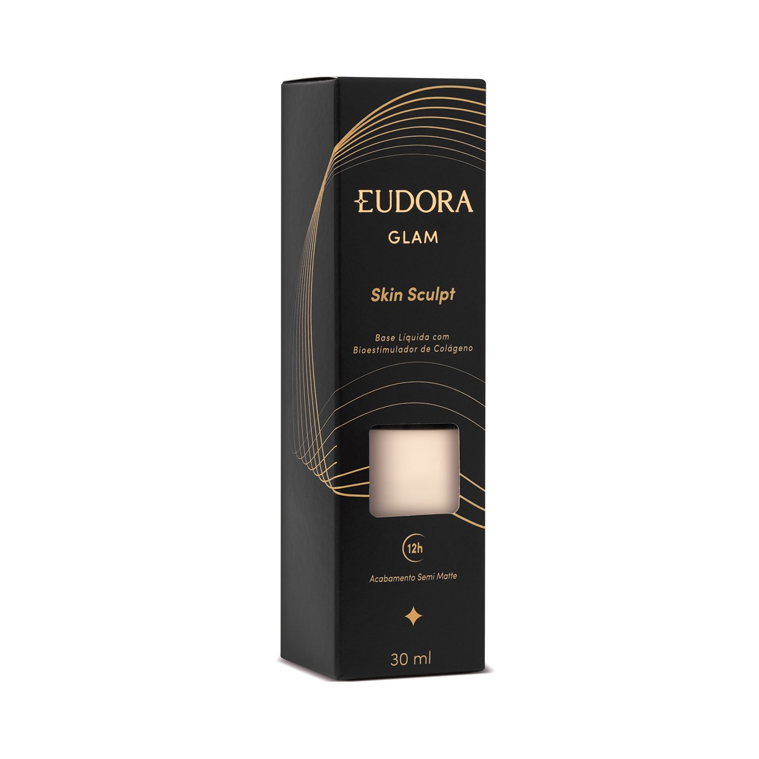 Eudora Glam Skin Sculpt Base Líquida Semi Matte Cor 00 30ml 30ml 7