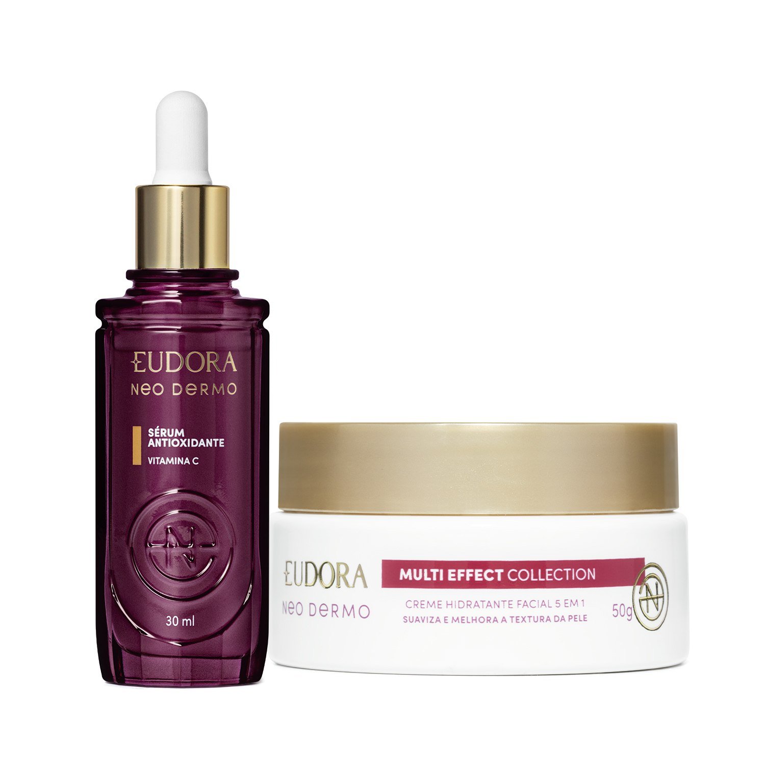 Combo Neo Dermo: Sérum Antioxidante 30ml + Creme Hidratante Facial 50g ÚNICO 1