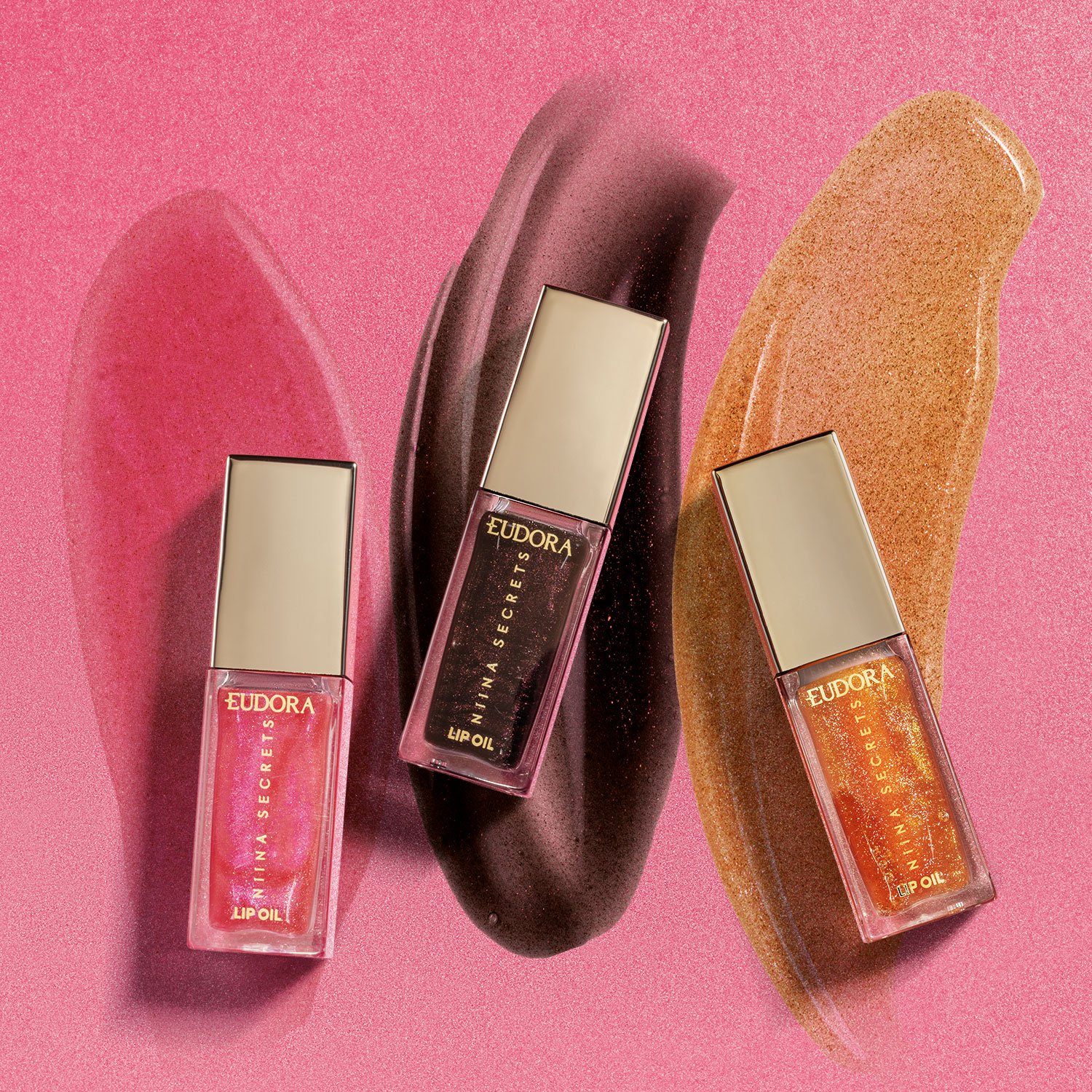 Eudora Niina Secrets Shine Flowers Lip Oil Rosa Negra 7ml 7ml 5
