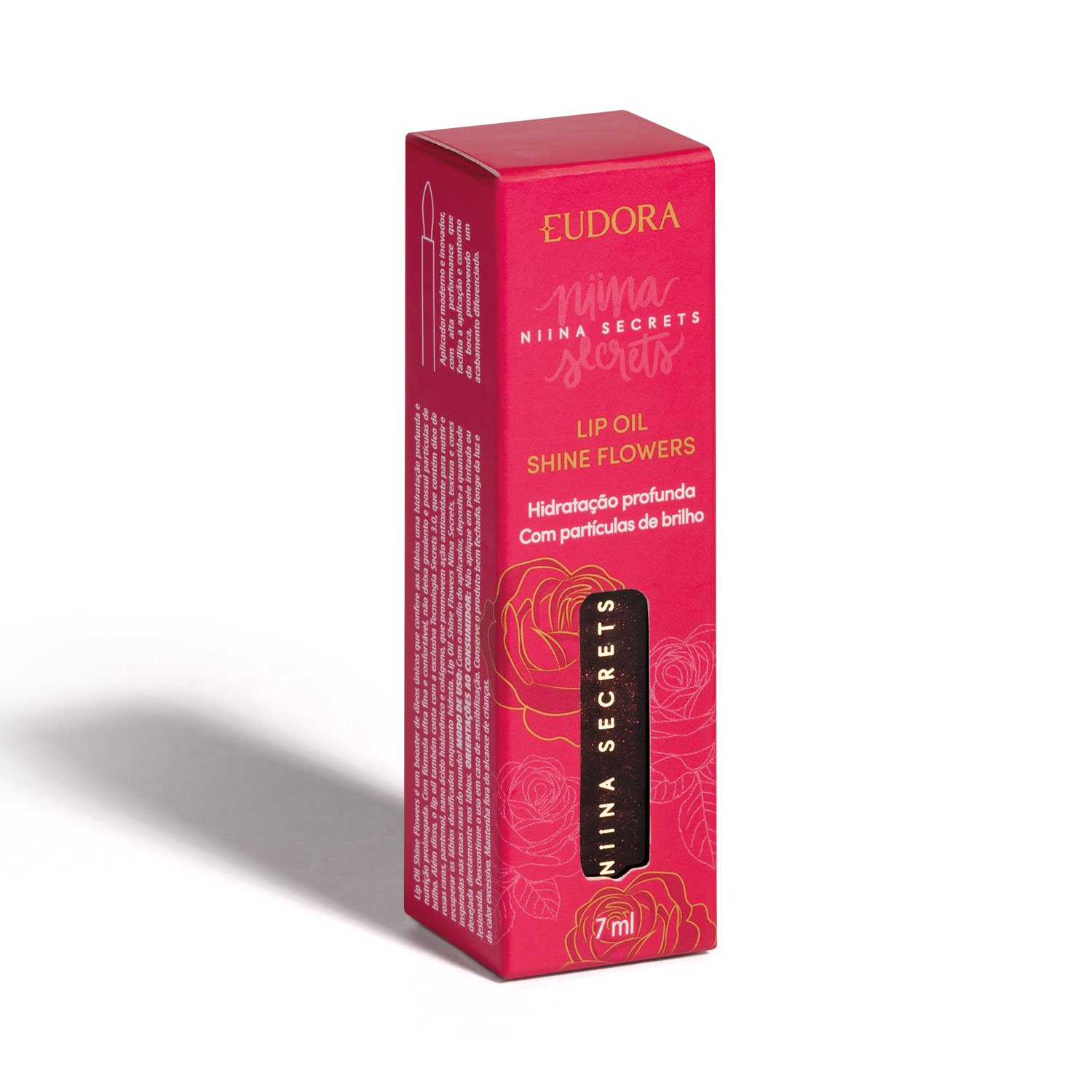 Eudora Niina Secrets Shine Flowers Lip Oil Rosa Negra 7ml 7ml 6