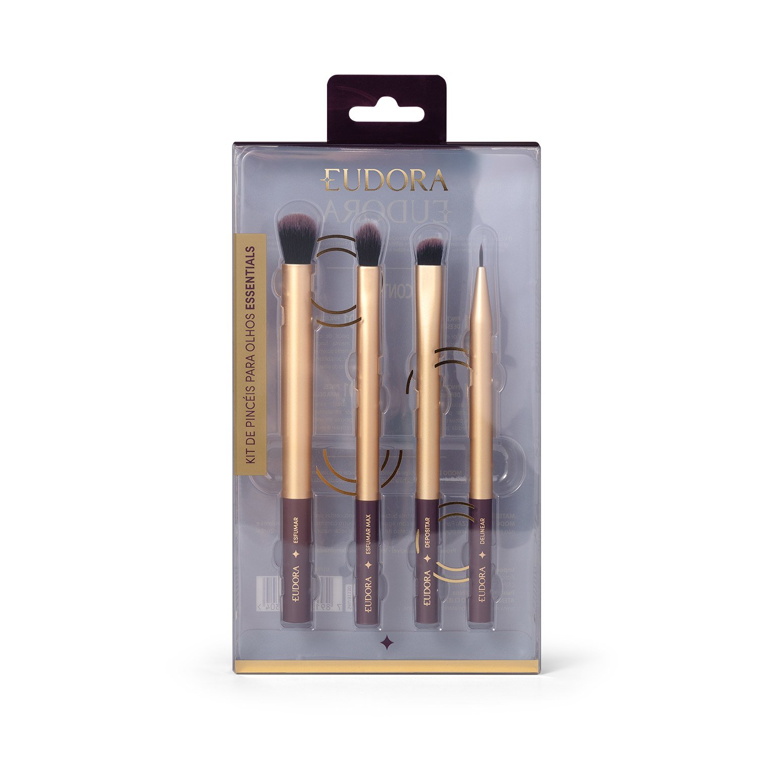 Eudora Essentials Kit de Pincéis para Olhos ÚNICO 3