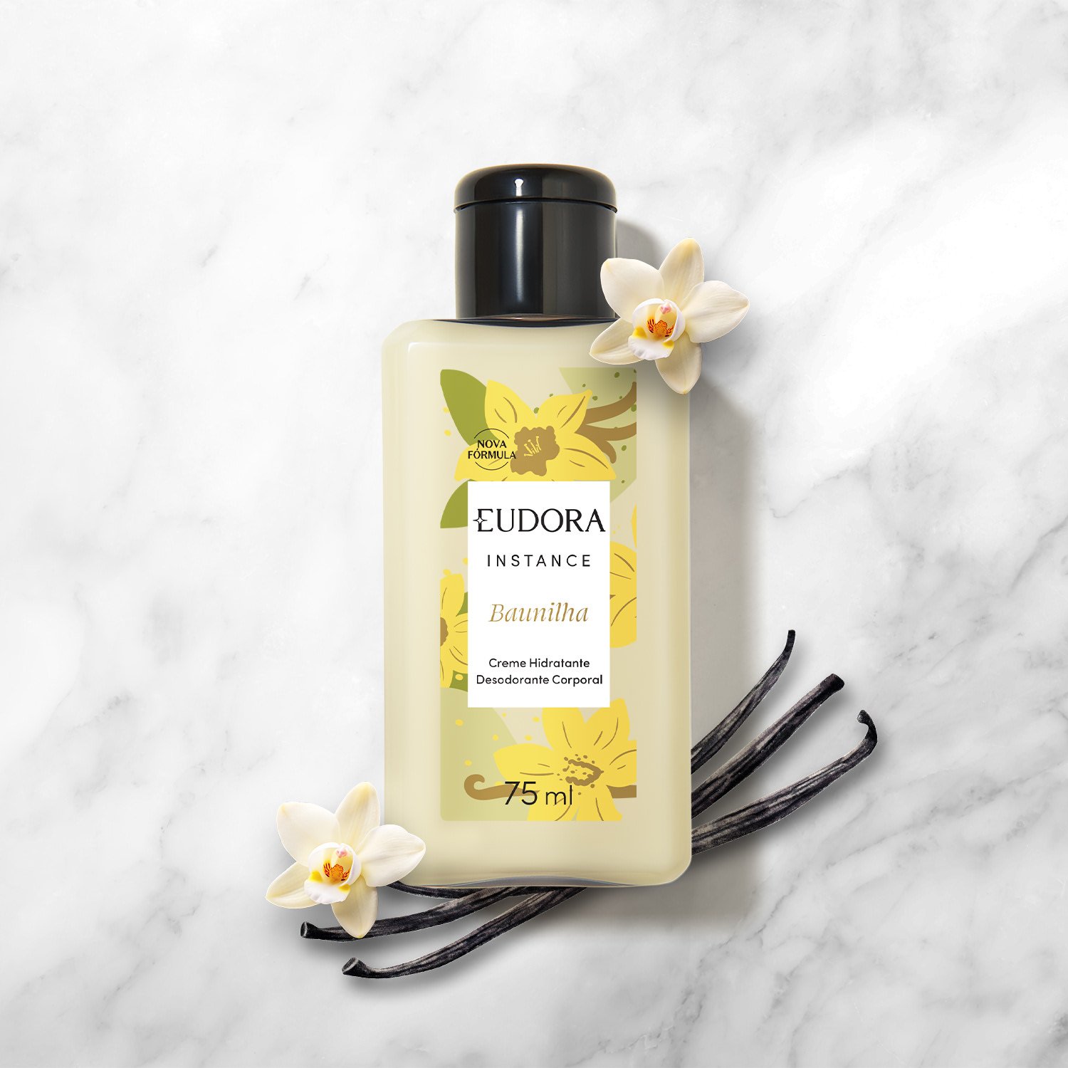 Creme Hidratante Desodorante Corporal Instance Baunilha 75ml 75ml 3