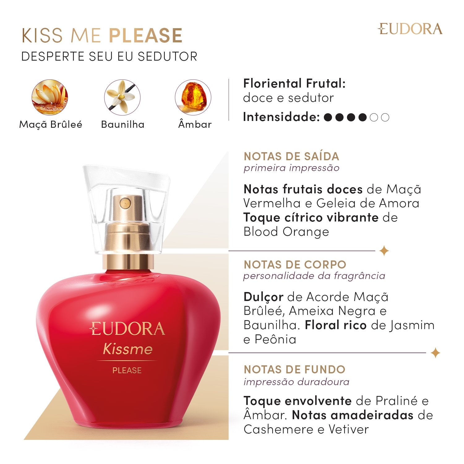 Eudora Kiss Me Please Desodorante Colônia 50ml 50ml 2