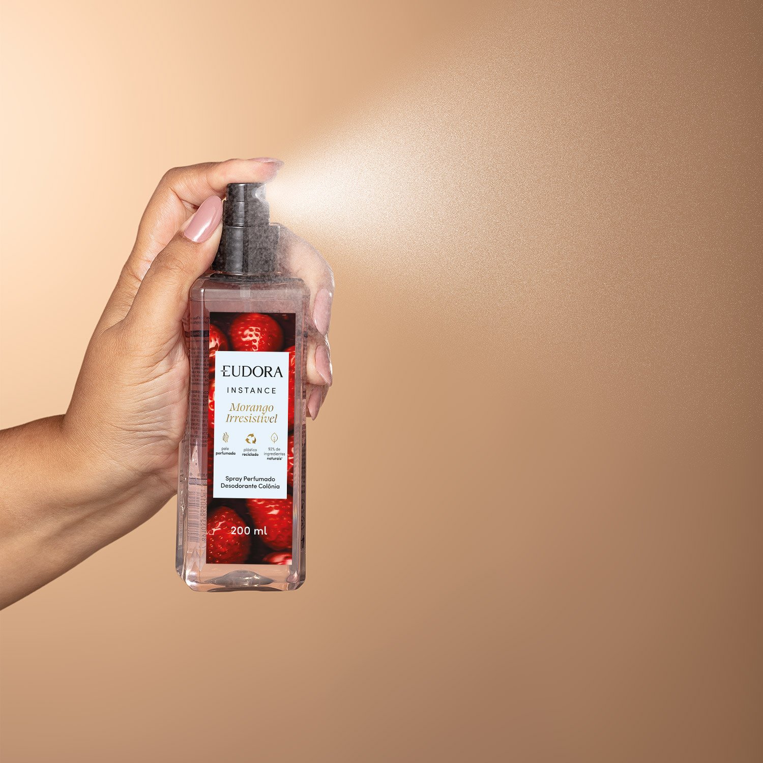 Eudora Instance Morango Irresistível Spray 200ml 200ml 3