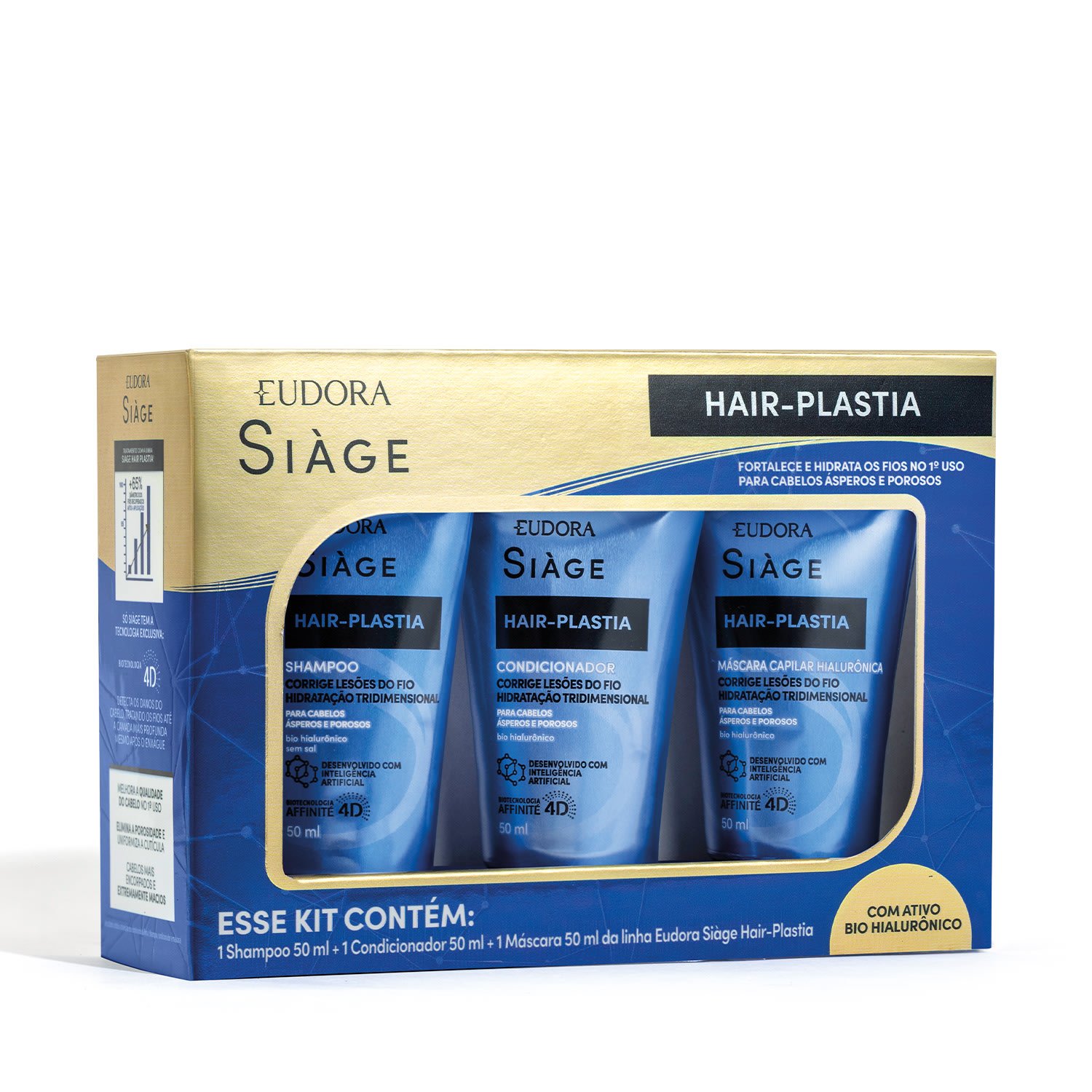 Eudora Siàge Hair-Plastia Kit (3 Produtos) ÚNICO 2