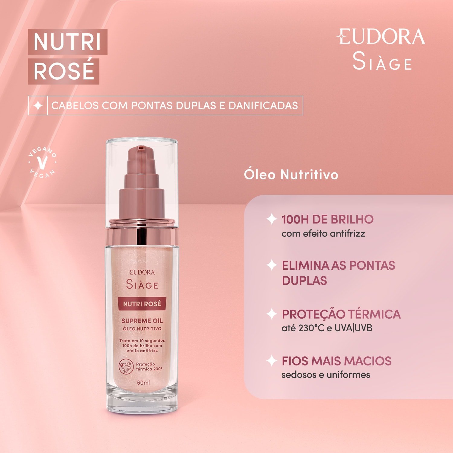 Eudora Siàge Supreme Oil Nutri Rosé 60ml 60ml 2