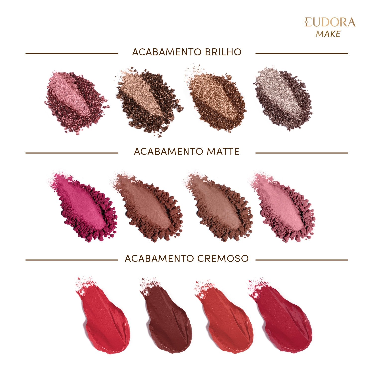 Eudora Make Paleta Multifuncional Clutch Metals Rosé 10g 10g 5