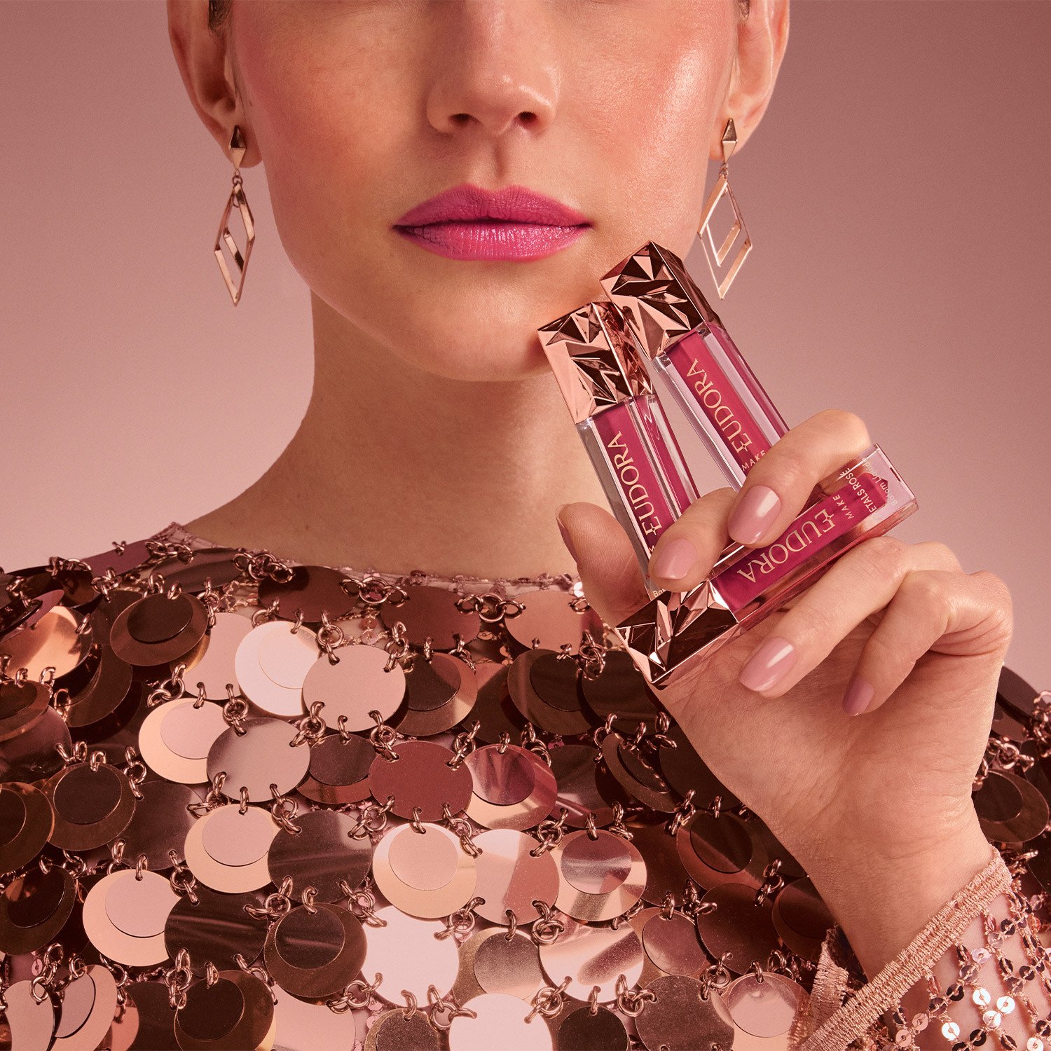 Eudora Make Batom Líquido Cremoso Metals Rosé Terracota Exclusivo 2,5ml Rosé Terracota 4