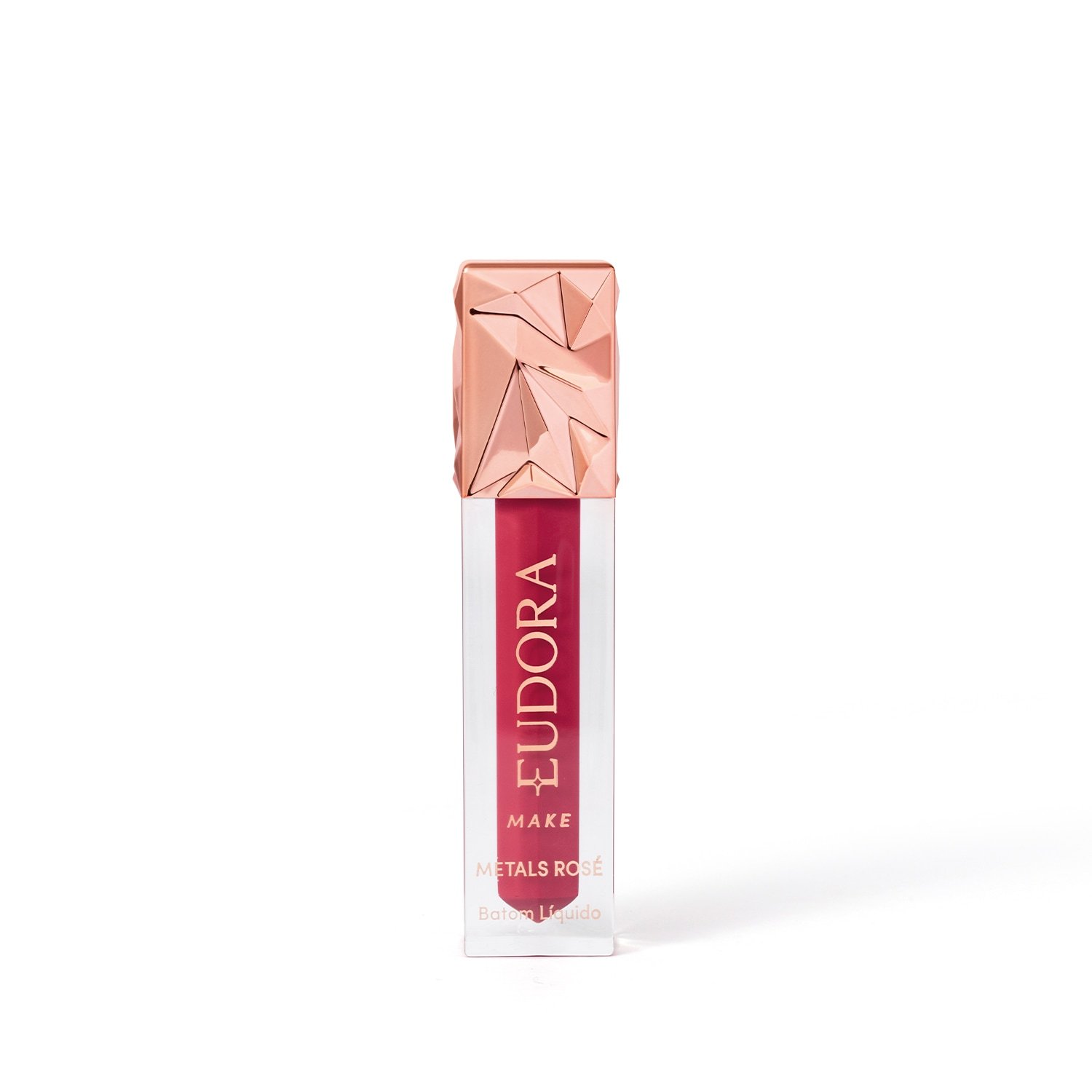 Batom Líquido Cremoso Metals Rosé Malva Refinado Eudora Make 2,5ml Malva Refinado 6