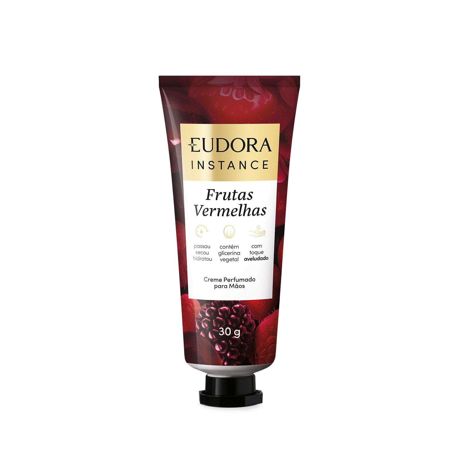 Eudora Instance Creme Perfumado para Mãos Frutas Vermelhas 30g
