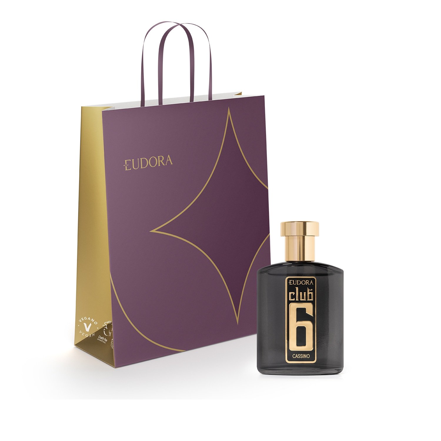 Combo Presente Natal Club 6 Cassino: Desodorante Colônia 95ml + Sacola
