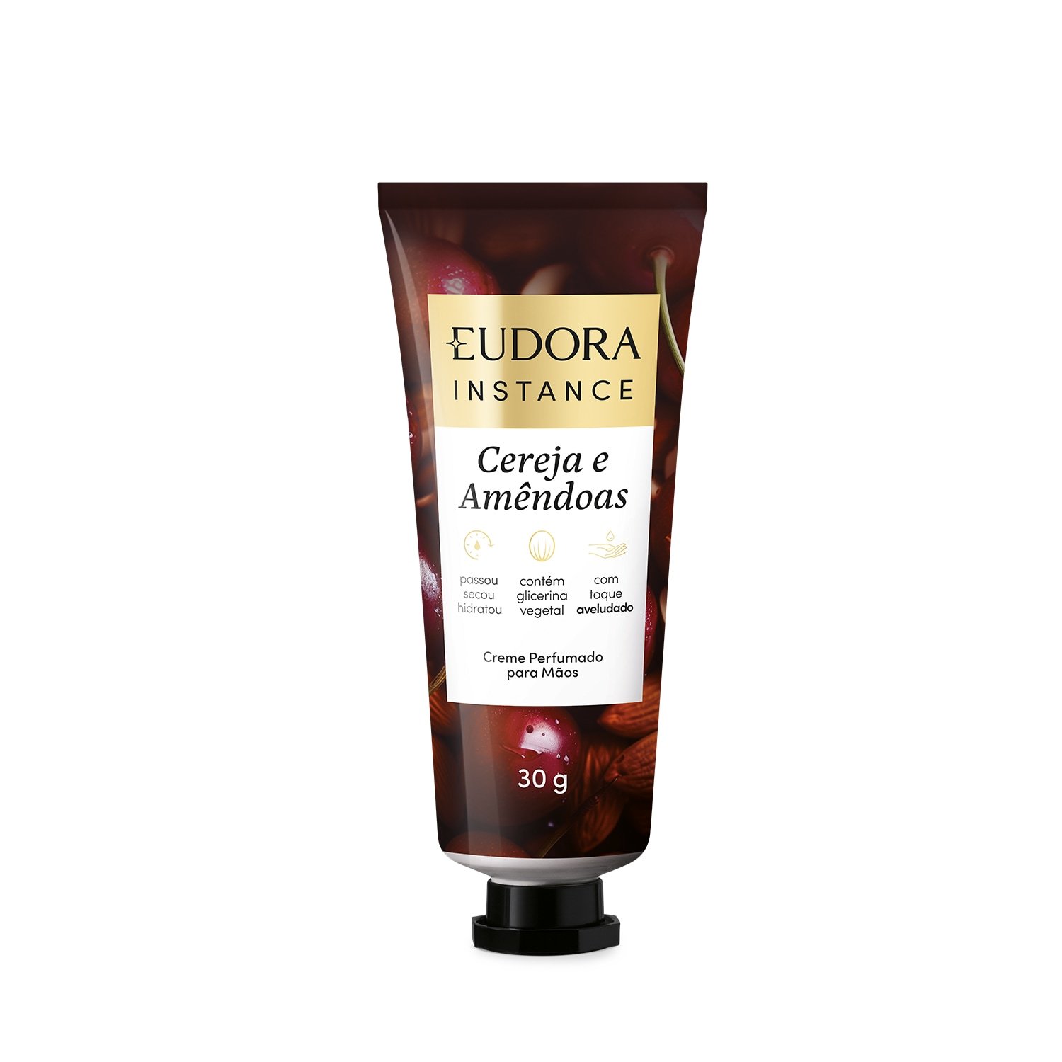 Eudora Instance Creme Perfumado para Mãos Cereja e Amêndoas 30g