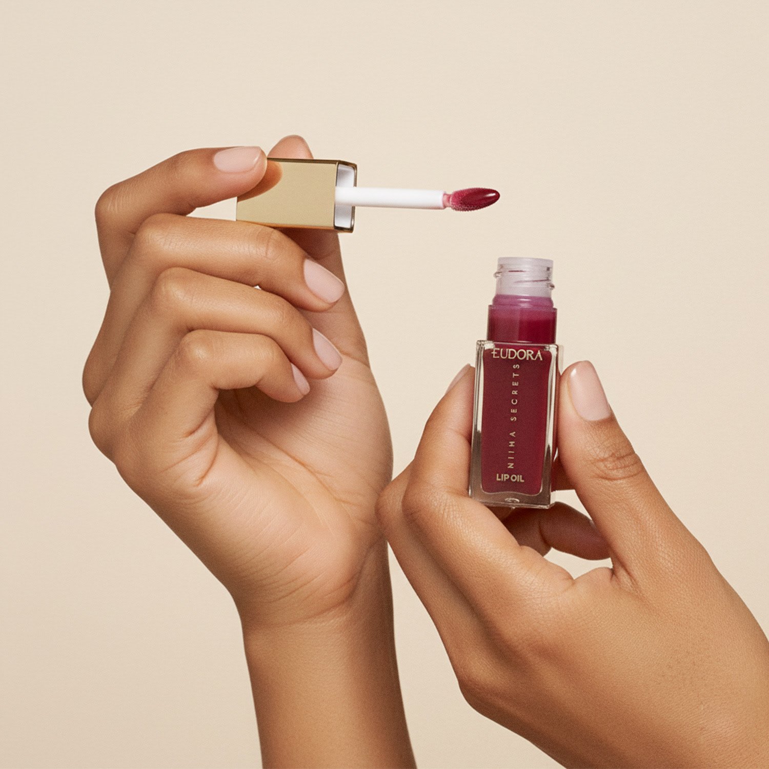 Lip Oil Shine Flowers Rosa Eterna Niina Secrets 7ml Rosa Eterna 4