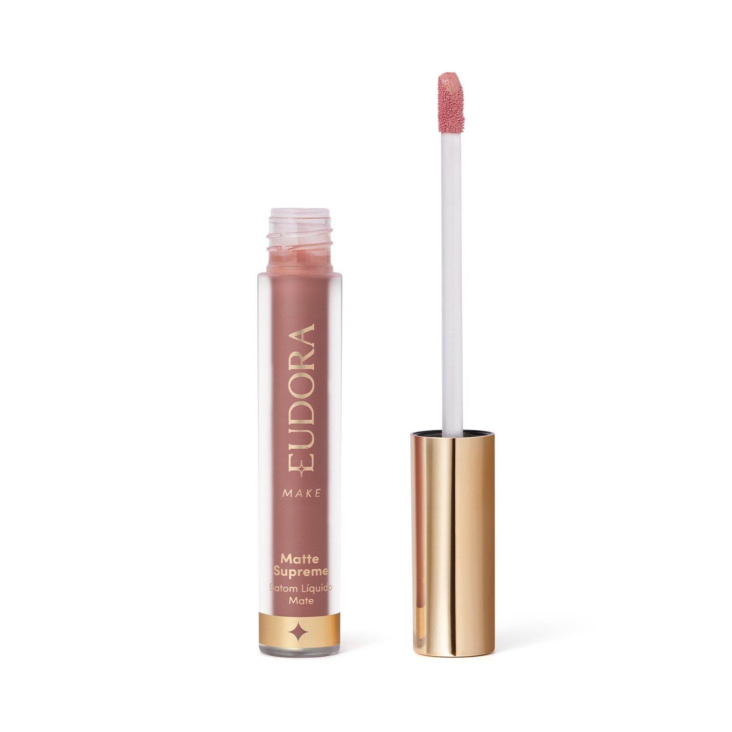 Eudora Make Batom Líquido Matte Supreme Nude Delicado 4ml