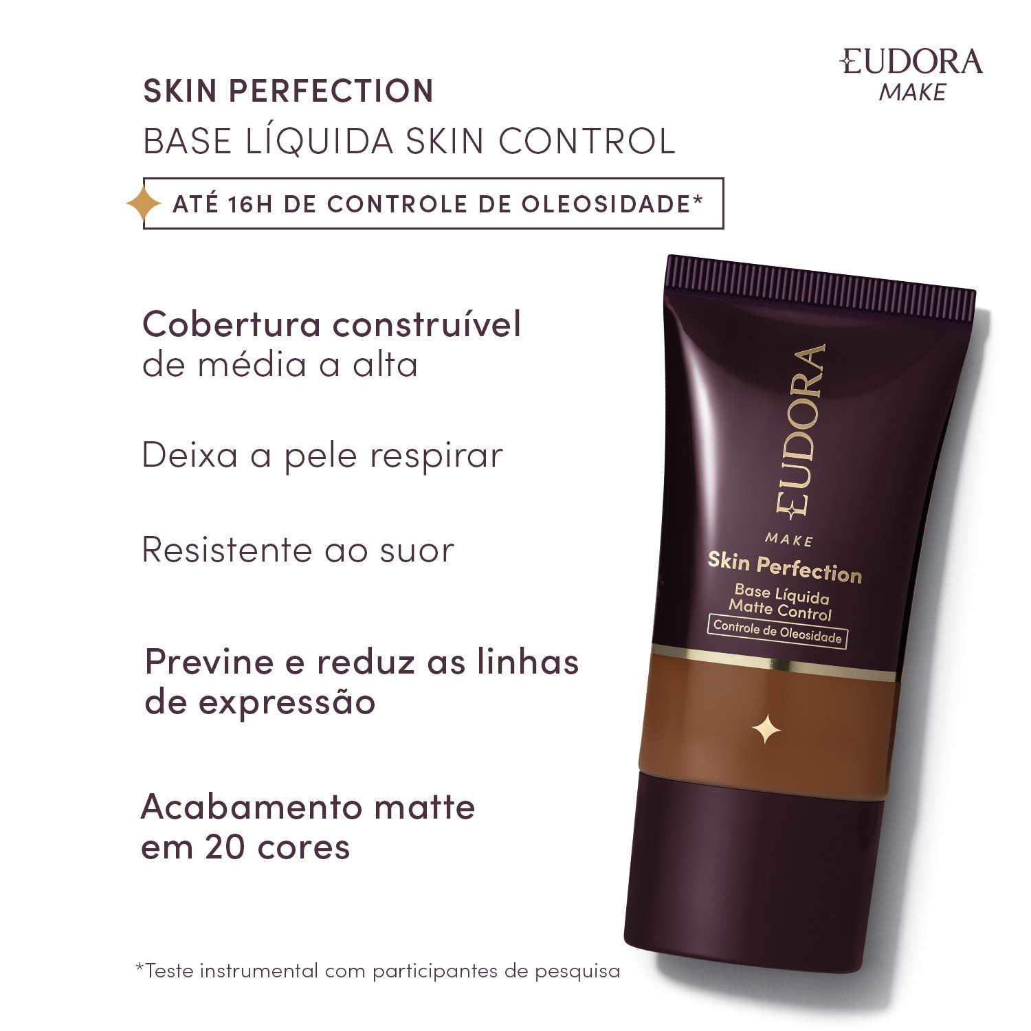 Eudora Make Base Líquida Control Skin Perfection Cor 170Q 30ml Cor 170Q 2