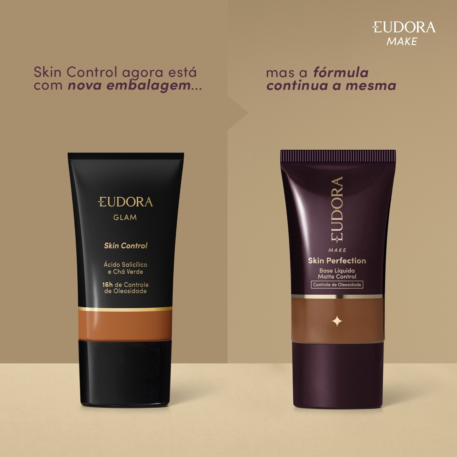 Eudora Make Base Líquida Control Skin Perfection 225N 30ml Cor 225N 7