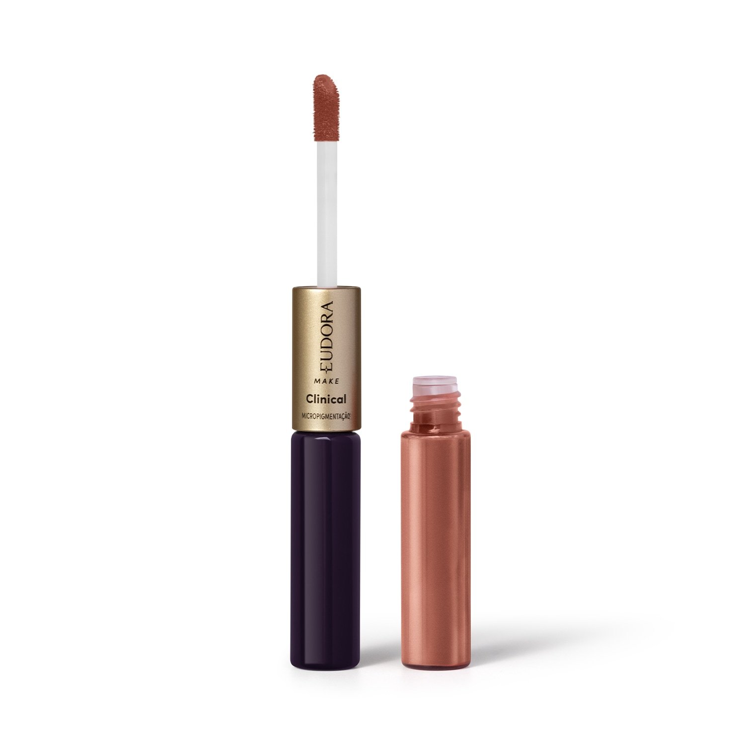 Eudora Make Batom Líquido Duo Mascavo Irresistível 3,5g