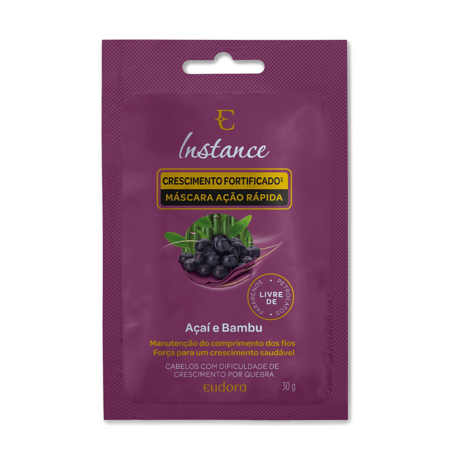 Sachê Máscara Capilar Instance Açaí e Bambu 30g 30g 1